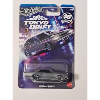 Hot Wheels 1:64 Fast Furious Tokyo Drift - Plymouth Road Runner 1970 dark gray